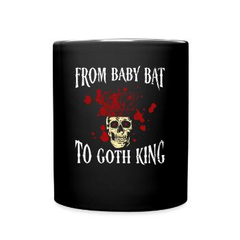 From Baby Bat to Goth Queen Gothic - Full Colour Mug - black - Front