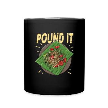 Som Tam Pfund Papaya-Salat - Tasse einfarbig - Schwarz - Vorne