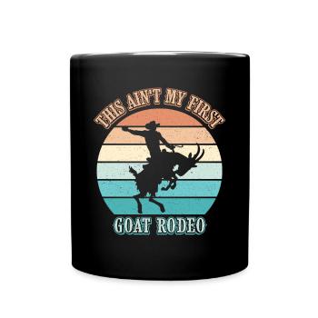 Ce n’est pas mon premier rodéo de chèvre Bronc Riding - Mug uni - noir - Devant