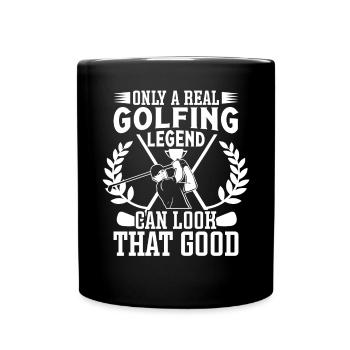 Design de golf parfait - Mug uni - noir - Devant