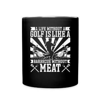 Design de golf parfait - Mug uni - noir - Devant