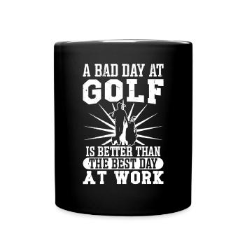 Design de golf parfait - Mug uni - noir - Devant