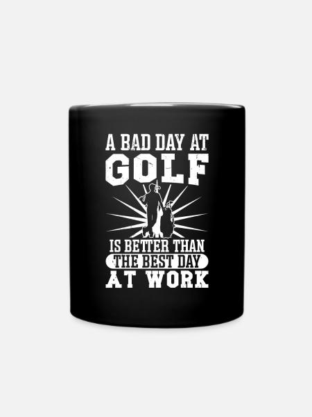 Perfect Golfing Design - Tasse einfarbig - Schwarz