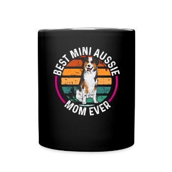 Miniature Australian Shepherd - Full Colour Mug - black - Front