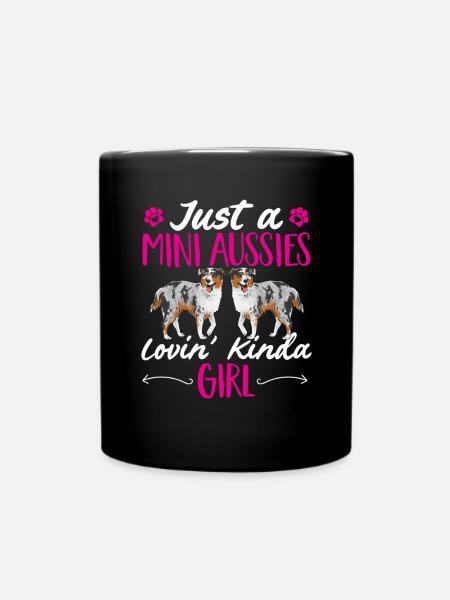 Miniature Australian Shepherd - Tasse einfarbig - Schwarz