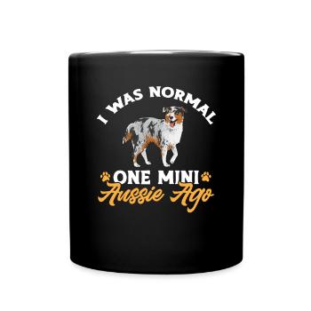 Miniature Australian Shepherd - Full Colour Mug - black - Front