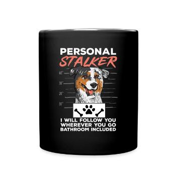 Miniature Australian Shepherd - Full Colour Mug - black - Front
