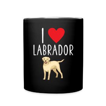 Cadeaux amoureux du Labrador - Mug uni - noir - Devant
