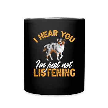 Berger australien miniature - Mug uni - noir - Devant