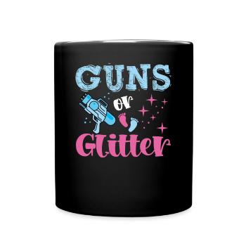 Weapons or glitter - Full Colour Mug - black - Front