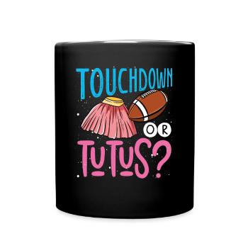Touchdown ou Tutus - Mug uni - noir - Devant