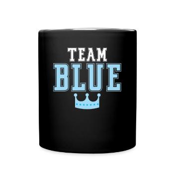 Blue crown of the team - Full Colour Mug - black - Front