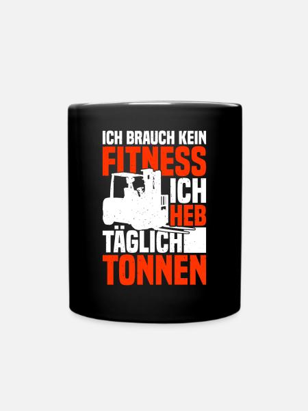 Gabelstaplerfahrer Gabelstapler Staplerfahrer - Tasse einfarbig - Schwarz