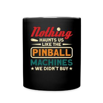 Flipper Retro Pinball Flipperautomat Bumper - Full Colour Mug - black - Front