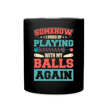 Flipper Retro Pinball Flipperautomat Bumper - Full Colour Mug - black - Front