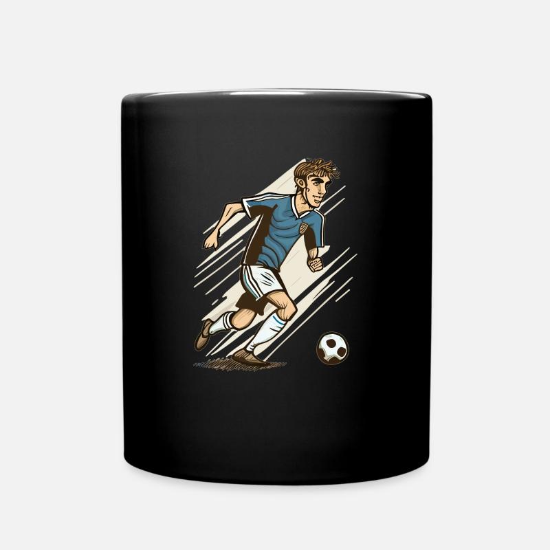 Style dessin animé de football - Mug uni - noir