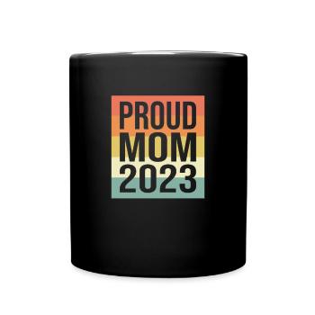 proud mom retro 2023 - Full Colour Mug - black - Front