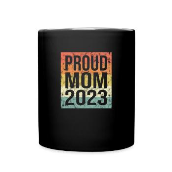 proud mom retro 2023 - Full Colour Mug - black - Front
