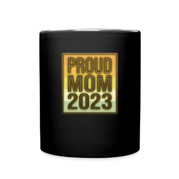 proud mom retro 2023 - Full Colour Mug - black - Front