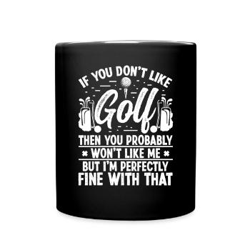 Design de golf parfait - Mug uni - noir - Devant