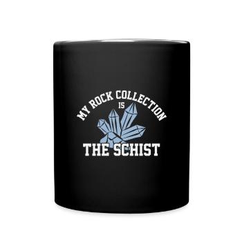 Ma collection de roches est la - Mug uni - noir - Devant
