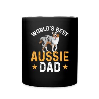 Miniature Australian Shepherd - Full Colour Mug - black - Front