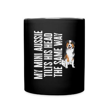 Miniature Australian Shepherd - Full Colour Mug - black - Front