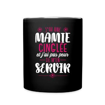 Mamie Petite-Fille Cadeau Humour Grand-Mère - Mug uni - noir - Devant