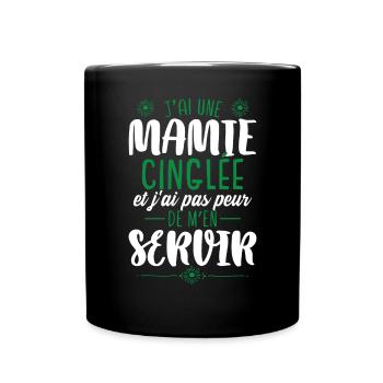 Mamie Petite Fille Cadeau - Mug uni - noir - Devant