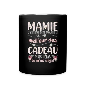 Mamie Cadeau Fête Des Mères Petite Fille - Mug uni - noir - Devant