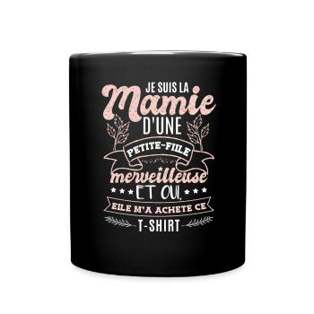 Drôle Mamie Cadeau Petite Fille Grand Mère - Mug uni - noir - Devant