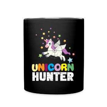 Lustiger Einhorn Spruch I Einhörner - Tasse einfarbig - Schwarz - Vorne