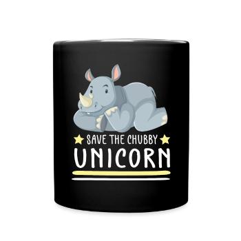 Lustiger Einhorn Spruch I Einhörner - Tasse einfarbig - Schwarz - Vorne