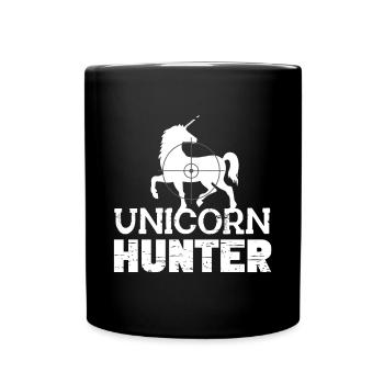 Lustiger Einhorn Spruch I Einhörner - Tasse einfarbig - Schwarz - Vorne