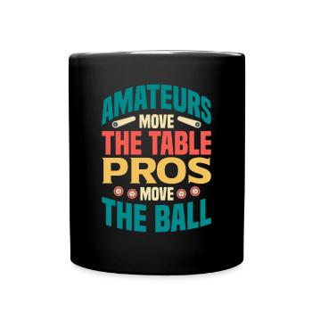 Flipper Retro Pinball Flipperautomat Bumper - Tasse einfarbig - Schwarz - Vorne