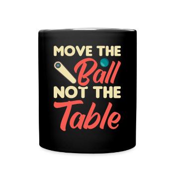 Flipper Retro Pinball Flipperautomat Bumper - Tasse einfarbig - Schwarz - Vorne