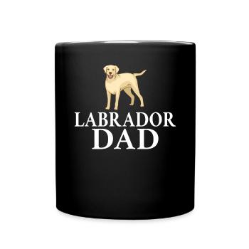 Labrador Liebhaber Geschenke - Tasse einfarbig - Schwarz - Vorne