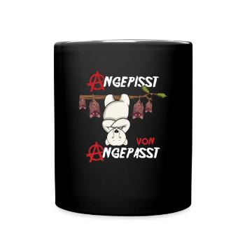 Angepisst von Angepasst Be Different Eisbär - Tasse einfarbig - Schwarz - Vorne