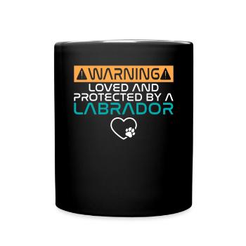 Labrador Liebhaber Geschenke - Tasse einfarbig - Schwarz - Vorne