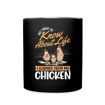 Chickens Chicken Breeding Chicken Farmer - Full Colour Mug - black - Front
