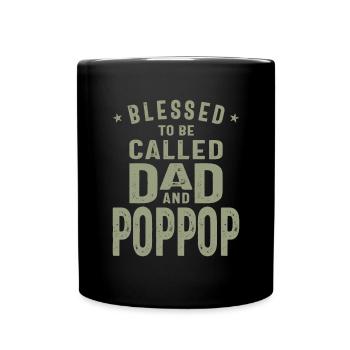 Papa et Pop-Pop - Double Blessing - Fête des pères - Mug uni - noir - Devant