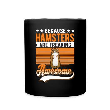 Hamster Gift Dwarf Hamster Golden Hamster - Full Colour Mug - black - Front