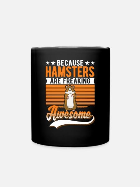Hamster Gift Dwarf Hamster Golden Hamster - Full Colour Mug - black