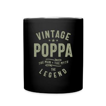 Vintage Poppa - L’homme, le mythe, la légende - Mug uni - noir - Devant