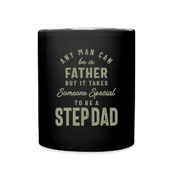 Stiefvater - Der Besondere - Vatertag - Tasse einfarbig - Schwarz - Vorne
