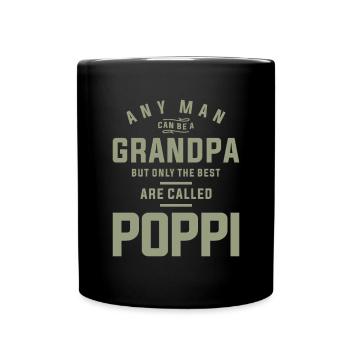 Poppi - A Title Earned, Not Given - Father's Day - Full Colour Mug - black - Front