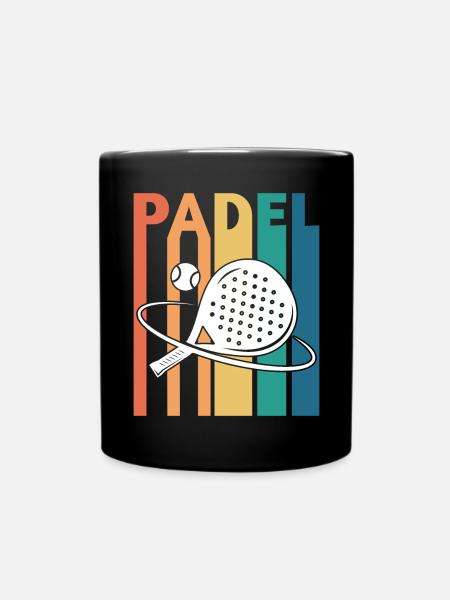 Padel Tennis Rétro Vintage - Mug uni - noir