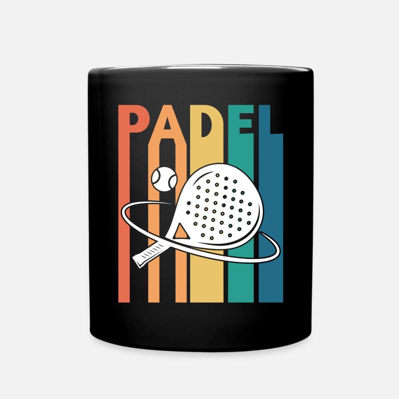 Padel Tennis Rétro Vintage - Mug uni - noir