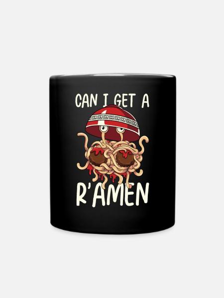 Monstre spaghetti volant FSM Pastafarian - Mug uni - noir