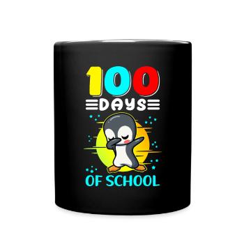 100 School Days Kids School Student Gift - Full Colour Mug - black - Front